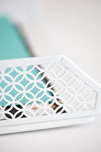 BLU MONACO White Desk Accessories for Women - 6 Piece Office Supply White Desk Organizer Set in Saudi Arabia