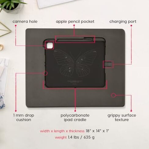 Astropad Darkboard - iPad Drawing Stand with Apple Pencil Pocket - Lightweight Drawing Stand for Artists - Drawing iPad Board - Compatible with Apple iPad Pro 11 - iPad Air 4-5th Gen in Saudi Arabia