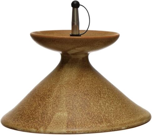 Bloomingville Stoneware Oil Cruet, Reactive Glaze, Caramel Color (Each One Will Vary) in Saudi Arabia