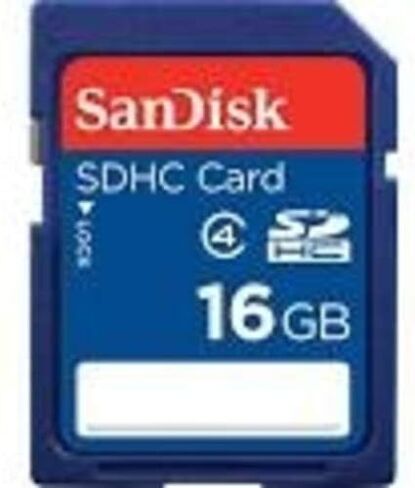سانديسك SDHC 16 جيجا، SD أزرق قياسي in Saudi Arabia