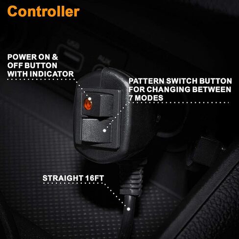 AT-HAIHAN Waterproof Strong Magnetic Rooftop Flashing 56-LED Blue Emergency Strobe Light Bar for Volunteer Firefighter Trucks EMS Law Enforcement Vehicles Police Car Safety Warning in Saudi Arabia