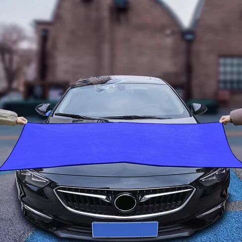 منشفة كبيرة لتجفيف السيارة، منشفة غسيل سيارات من الألياف الدقيقة مقاس 24 بوصة × 63 بوصة، منشفة سيارة من الألياف الدقيقة فائقة الامتصاص، قماش خالي من الوبر ومنشفة من الألياف الدقيقة خالية من الخدوش، منشفة سميكة للسيارات والشاحنات وسيارات الدفع الرباعي in Kuwait