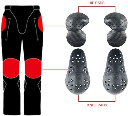 Men & Women Motorcycle Riding Jeans, Motorbike Protective Pants, Motor Bicycle Trousers with CE Hip & Knee Armor Pads VES3 in Saudi Arabia