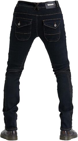 Men & Women Motorcycle Riding Jeans, Motorbike Protective Pants, Motor Bicycle Trousers with CE Hip & Knee Armor Pads VES3 in Saudi Arabia
