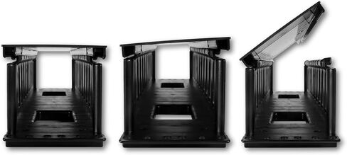 2U 19 بوصة إدارة الكابلات الأكمام رف جبل إدارة الكابلات قناة القناة، 24 منفذ IHorizontal مدير من جانب واحد لكابلات Cat6، Cat5e، Cat5، لتركيب رف الحائط (نمط أنيق، بلاستيك) in Kuwait