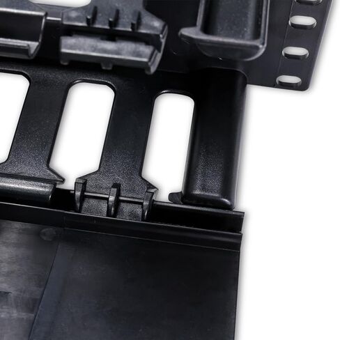 2U 19 بوصة إدارة الكابلات الأكمام رف جبل إدارة الكابلات قناة القناة، 24 منفذ IHorizontal مدير من جانب واحد لكابلات Cat6، Cat5e، Cat5، لتركيب رف الحائط (نمط أنيق، بلاستيك) in Kuwait