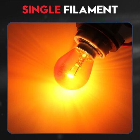 vehicode 7506 p21w لمبة العنبر الأصفر بدوره إشارة ضوء الفرامل 12 فولت 1156 1156a 1156na الهالوجين المتوهجة ba15s استبدال قاعدة لمصباح الوامض الأمامي الخلفي للسيارة والدراجة النارية (20 حزمة) in Kuwait