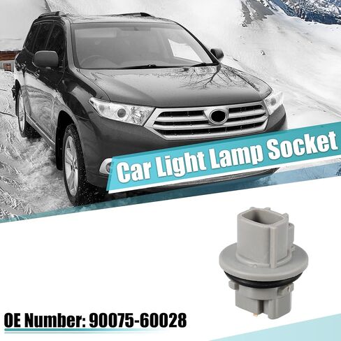 X AUTOHAUX بدوره مصباح إشارة لمبة المقبس الجبهة الذيل ضوء مصباح الوامض حامل قاعدة 90075-60028 صالح لتويوتا 4 عداء 2003-2005 in Saudi Arabia