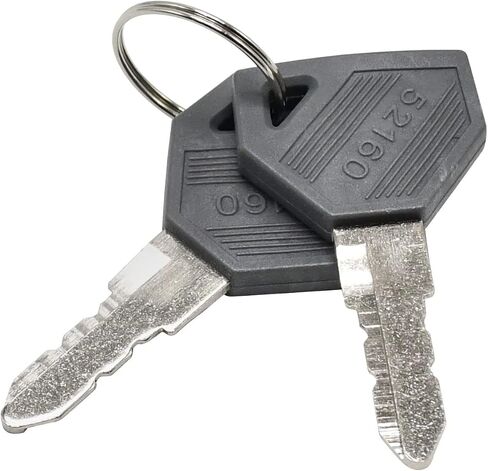 2PCS Ignition Keys 198360-52160 194155-52160 1A7880-52100 Compatible with Yanmar Tractor EX450 EX2900 EX3200 John Deere 2210 2305 2320 2520 2720 4010 4100 4110 Replace AM879480 LVA803606 in Saudi Arabia