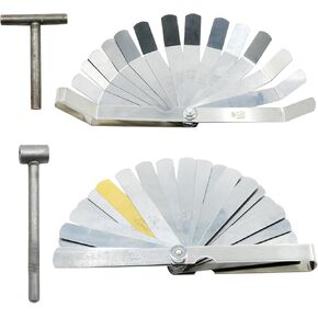 Set of 4 Motorcycle Engine Valve Adjustment Tool Kit, Engine Screw Spanner, Feeler Gauges, Valve Tools for Motorcycle Motor Engine