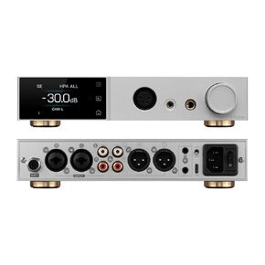 AOSHIDA Topping A70 Pro 17000mW*2 مضخم سماعة الرأس، RCA/XLR/TRS/EXT إلى 4.4 مم/6.35 مم/4-Pin XLR مضخم سماعة الرأس المتوازن، XLR/RCA Preamp، 12 مشغل، مكبر للصوت لسماعات الأذن/سماعات الرأس/IEMs (فضي) )