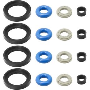 35310-2GGA1 4 Sets Fuel Injector Seal Repair Kit Fit for Hyundai Sonata Kia Sorento 2.4L 2015-2018 Replace 353102GGA0 35310-2GGA0