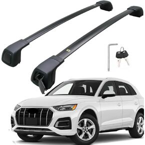 Aluminium Luggage Racks for Audi Q3 2019-2025 Roof Rack Cross Bars Rail Cargo Carrier Lockable