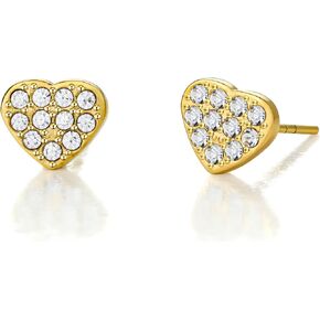 Limerencia G23 Pure Titanium Hypoallergenic Earrings, F136 Implant Grade Titanium Studs Suitable for Sensitive Ears Delicate Jewelry