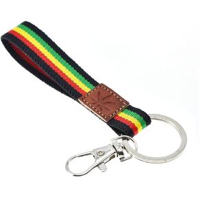 Rasta bracelet, Marley, rastafarian ribbon with Marijuana leaf