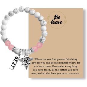 MAOFAED MA Nurse Gift, Medical Assistant Gift, Be Brave Gift, Inspirational Gift, MA Bracelet, Nurse Graduation Gift