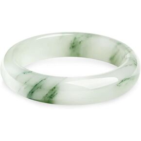 Natural Jade Bangle Bracelet Tianshan Jade Stone Bracelet Green White Traditional Chinese Feng Shui Design Tianshan Emerald Bracelet Good Luck Bracelet Bangle for Women