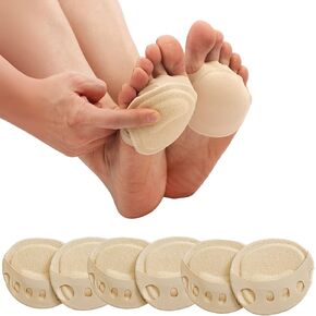 Toe Topper Socks with Cushion Peep Toe Cover with 3D Padding Toe Topper Liner Socks Non-Skid Bottom for Heel Sandals