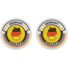 US American Flag Shield Patch Iron on Assoridique Thecedique Tactical National Flags Badge Red 2PCs