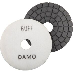 DAMO 4" Black Diamond Buff Pad for Granite Polishing & Glazing, Final Buffing Pads