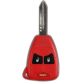 KeylessOption Key Fob for 2004 2005 2006 2007 2008 2009 2010 2011 2012 2013 2014 2015 2016 2017 Chrysler 300 Dodge Charger Jeep Cherokee Remote, 3-Button OHT692427AA, Programming Guide Included