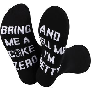 TSOTMO 2 Pairs Soda Novelty Socks Drinks Merch Drinks ZERO Soda Lovers Gift for Drinker Drinking Gift