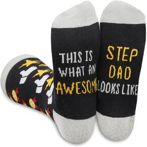InnoBeta Step Dad Gifts, Funny Stepdad Socks for Father's Day, Christmas from Step Daughter Son