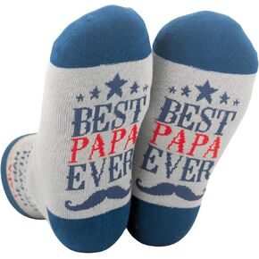 Innobeta Papa Gifts Socks ، Papa Gifts for Grandpa ، Saive Crew Socks
