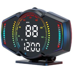 ACECAR Digital GPS Speedometer, Universal Car GPS Head-Up Display, Smart HUD with GPS Speed MPH&Km/H, Driving Time, Distance, Altitude, Overspeed Alert & Fatigue Alert, for All Vehicles