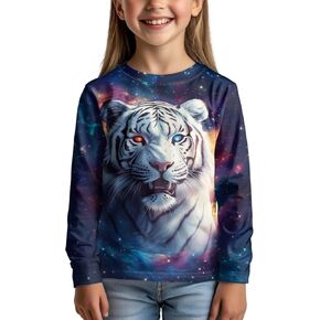 WELLFLYHOM Long Sleeve T-Shirt for Boys Girls 3-16 Years Old Tee Tops Crewneck Pullover Shirts Fall Outfits in Saudi Arabia