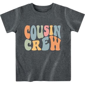 Cousin Crew Shirt for Toddler Boys Girls Cousin Matching Outfits T-Shirt Summer Beach Vacation Tees 2-7Years