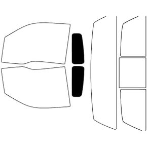 Rvinyl Window Tint Kit Compatible with Ford F-150 2009-2014 (2 Door) - Front Precut Kit - 20%