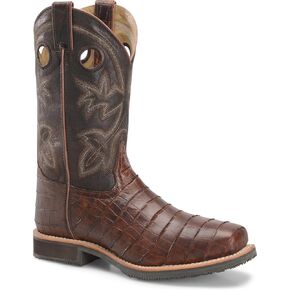 DOUBLE-H Wayne Steel Toe Work Boot for Men - Durable Leather, Slip-Resistant Sole, Comfortable Fit, Ideal for Tough Jobs