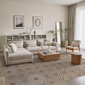 Genimo checkered Runner Rug 2x6 ، المتسابقين الهندسيين الحد الأدنى للممرات ، السجاد المحايد الحديث ، السجادة القابلة للغسل غير القابلة للغسل ، ملمس ناعم وتصميم أنيق للديكورات الداخلية المرتفعة الأزرق