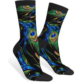 AOYEGO Baseball Funny Socks Wooden Bat and Ball Novelty Casual Crew Socks Contrast Color Design for Women Men Gift