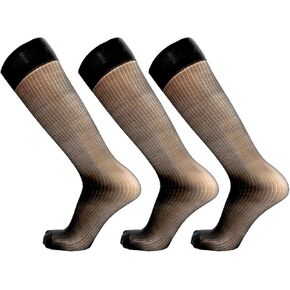 Mona's Choice 3-Pack Big & Tall Mens Stretchy Spandex Dress Socks