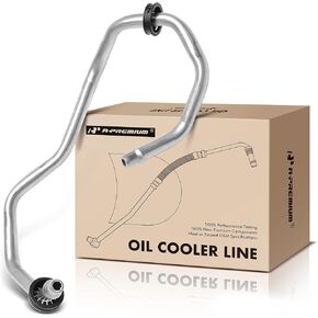 A-Premium Automatic Transmission Oil Cooler Line Hose Assembly Compatible with Chevrolet Silverado 1500 2015-2016, Tahoe 2018-2020, Suburban 3500 HD & GMC Yukon XL & Cadillac Escalade ESV