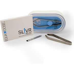 EQUADOSE Sliver Removal System, 15 Clean Sliver Removers with Precision Tweezers, Waterproof Container, Essential for First Aid Kits, Splinter Removal Tool, Travel-Friendly Design
