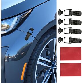 4pcs Car Pumper Clip Hasp ، مقاطع حامل الوفير ، مقاطع قفل خطاف متينة للسيارات ، إكسسوارات السيارة الأمامية الخلفية الأمامية Universal للسيارة (سوداء ، صغيرة)