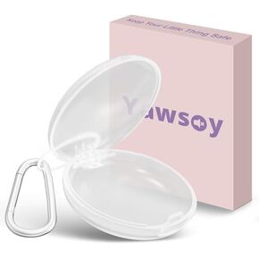 Earplug Case, Ear Plug Case Only, Ear Plugs Carrying Case, Portable Earplugs Case Container, Organizer Case for Jewelry Pill Keychian(White)