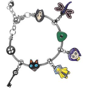 Coraline Bracelet Coraline Charm Accessories for Women Men, Coraline Jewelry for Halloween Costume Cosplay Movie Props Dress Up