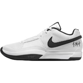 Ja 1 (Team Bank) Basketball Shoes (FV1303-100, White/White/Black) Size 14