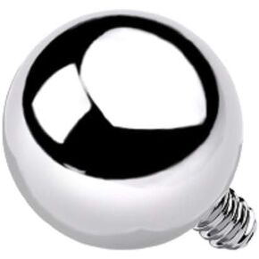 Pierced Owl - 14GA G23 Implant Grade Titanium Internally Threaded Ball Dermal Anchor Top