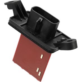 Motoforti HVAC Blower Motor Resistor Heater, for Chevrolet Malibu 2004-2012, Metal Plastic, Black Red