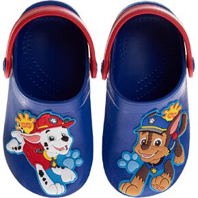 Josmo Kids Paw Patrol Clog Sandal Waterproof Slip-On Slides for Boys - Chase and Marshall Closed Toe Clogs with Backstrap (Sizes: 5-10 Toddlers / 11-12 Little Kids)