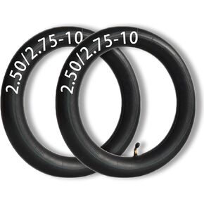 2.50/2.75-10 "دراجة الأوساخ الداخلية للأنبوب الداخلي للخدمة الشاقة لـ CRF50 XR50 Razor MX650 MX500 DRZ70 JR50 TTR50 PW50 MOTOVOX MVX70 2.5-10 Inner Tube (2 pack)