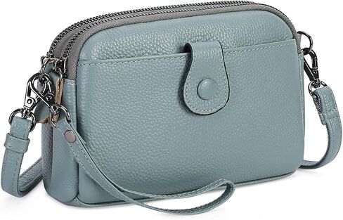 GAEKEAO Crossbody Bags for Women Small Vegan Leather Shoulder Purse Cross Body Bag Handbags with Wristlet Top Zipper in Saudi Arabia