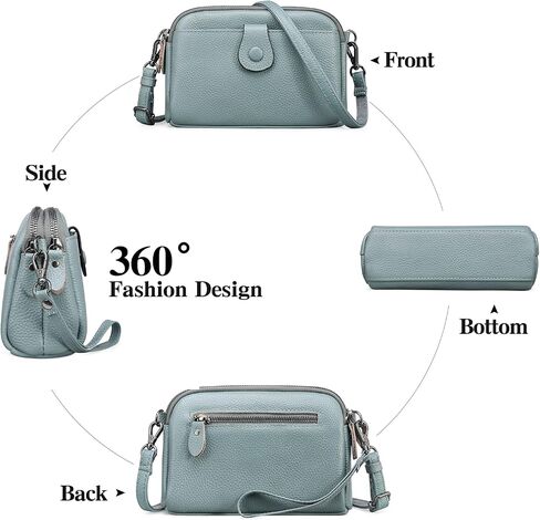 GAEKEAO Crossbody Bags for Women Small Vegan Leather Shoulder Purse Cross Body Bag Handbags with Wristlet Top Zipper in Saudi Arabia
