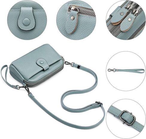 GAEKEAO Crossbody Bags for Women Small Vegan Leather Shoulder Purse Cross Body Bag Handbags with Wristlet Top Zipper in Saudi Arabia