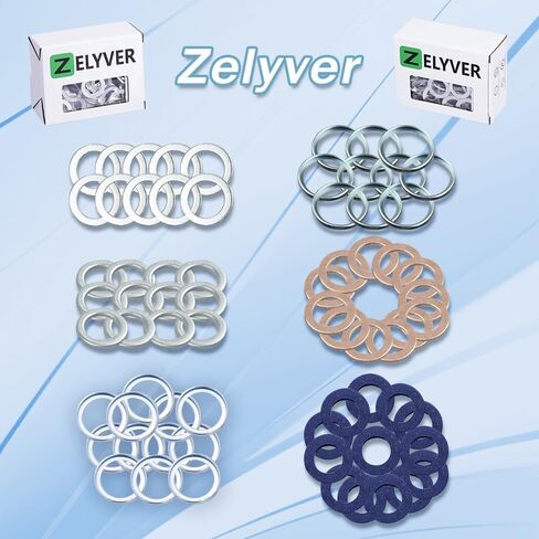 100PCS AD07603014106 14mm Oil Drain Plug Gasket Copper Crush Washer Oil Drain Plug Compatible with Mercedes Benz Models Replace 007603-014106 115100 V103327 095019 65399 in Saudi Arabia